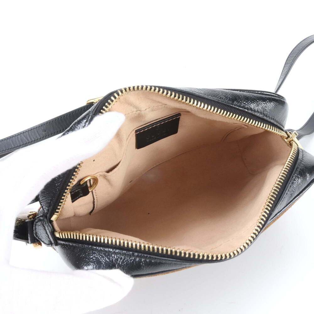 GUCCI Black Leather Shoulder Bag - Picture 7 of 9